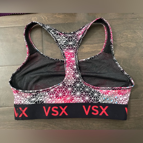 3 Victoria's Secret VSX Racerback Sports Bras - Size Large - Picture 8 of 11